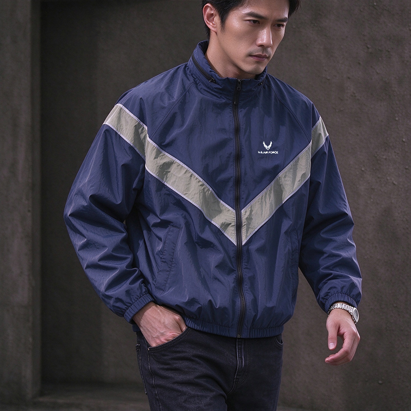 Veste coupe-vent militaire vin - Vintage Windbreaker Nylon avis et prix