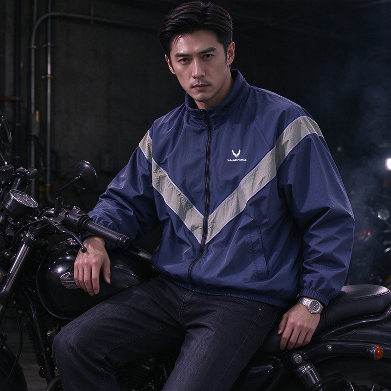 Veste coupe-vent militaire vin - Vintage Windbreaker Nylon avis et prix