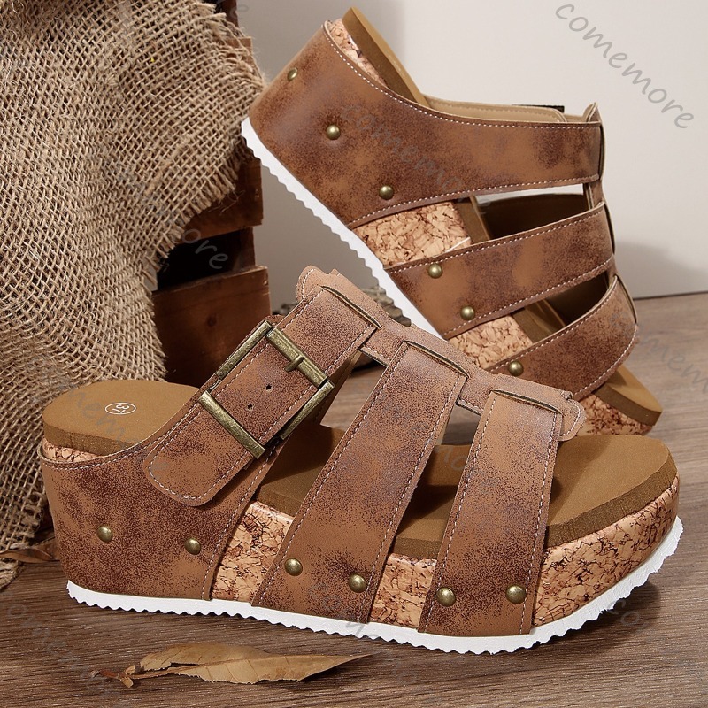 Sandales compensées vintage à  - Vintage Outdoor Fashion avis et prix