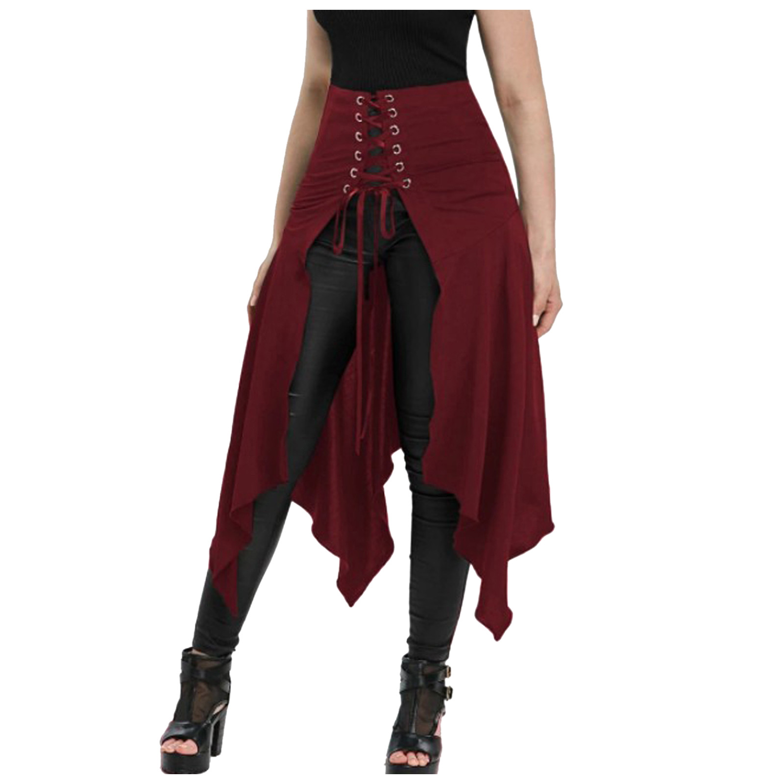 Jupe gothique noire médiévale  - Vintage Fashion Dresses avis et prix
